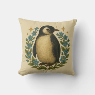 Vintage Pinguin Liebhaber Kunst Kissen