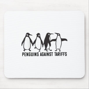 Vintage Pinguine protestieren gegen lustige Pingui Mousepad