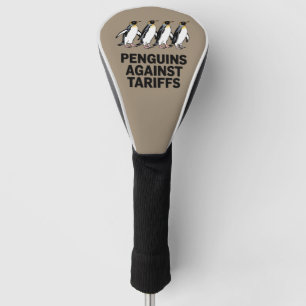 Vintage Pinguine protestieren gegen Zölle Lustig  Golf Headcover