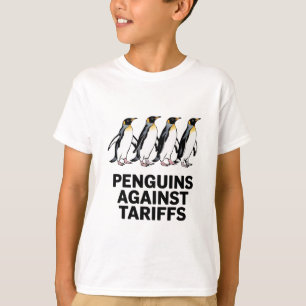 Vintage Pinguine protestieren gegen Zölle Lustig T-Shirt