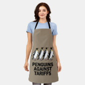 Vintage Pinguine protestieren gegen Zölle Schürze (Getragen)