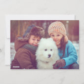 Vintage Pinien Feiertagskarte (Rückseite)