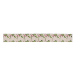 Vintage Pink Berries Hochzeit Ripsband