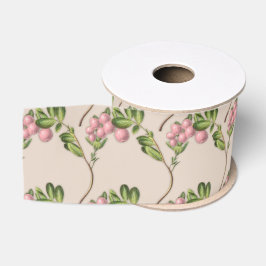 Vintage Pink Berries Hochzeit Ripsband