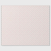 Vintage Pink Bow Coquette Wrapping Paper Geschenkpapier (Flach)
