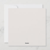 Vintage pink Christmas Feiertagskarte (Rückseite)