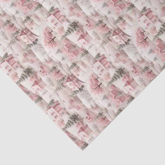 Vintage Pink Christmas Seidenpapier (Detail)