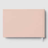 Vintage Pink Floral Spring Wedding Gästebuch (Rückseite)