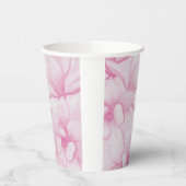 Vintage pink flowers print pappbecher (Links)