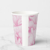 Vintage pink flowers print pappbecher (Rechts)