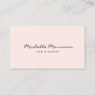 Vintage Pink Make-up und Schönheit Visitenkarte