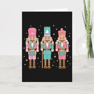 Vintage Pink Nussknacker Squad Frauen Mädchen Kind Karte