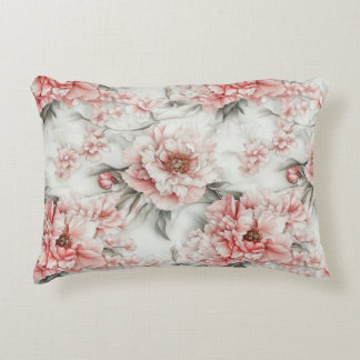 Vintage Pink Peonies Watercolor Duvet Cover Dekokissen