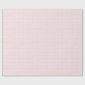 Vintage Pink Plaid Gingham Coquette Wrapping Paper Geschenkpapier (Flach)