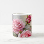 Vintage Pink Roses Kaffeetasse (Mittel)