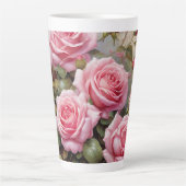 Vintage Pink Roses Milchtasse (Vorderseite)