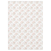Vintage pink tablecloth, floral tablecloth tischdecke (Vorderseite)