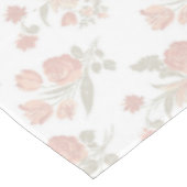 Vintage pink tablecloth, floral tablecloth tischdecke (Schrägansicht)