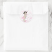 Vintage Pink Toile Baby Shower Stickers (Tasche)