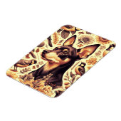 Vintage Pinscher Illustration Magnet (Linke Seite)