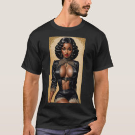 Vintage Pinup Black Girl T-Shirt