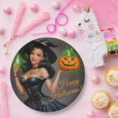 Vintage Pinup Halloween Paper Teller (Party)