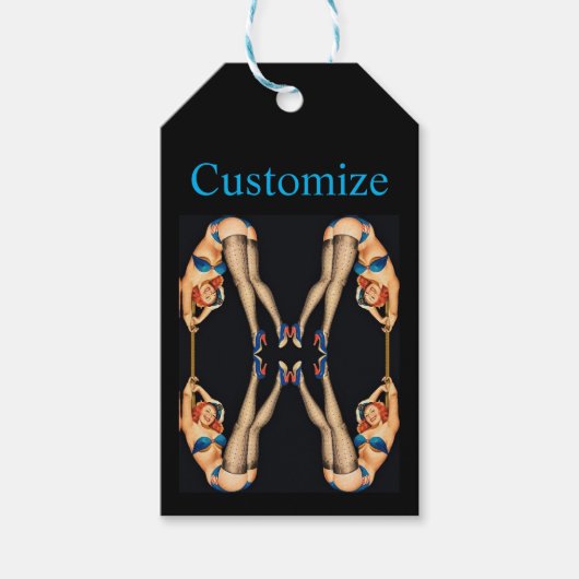 Vintage Pinups Thunder_Cove Geschenkanhänger (Vorderseite)