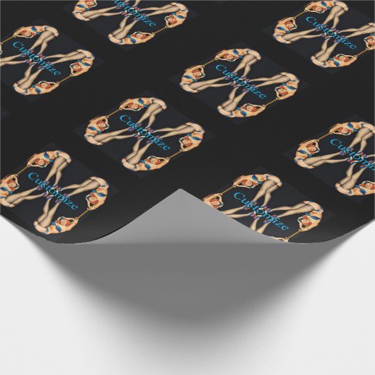 Vintage Pinups Thunder_Cove Geschenkpapier (Ecke)