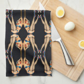 Vintage Pinups Thunder_Cove Geschirrtuch (Viertel Falte)