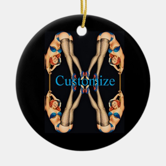 Vintage Pinups Thunder_Cove Keramik Ornament (Vorne)