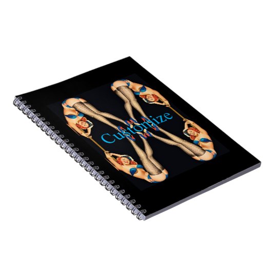 Vintage Pinups Thunder_Cove Notizblock (Rechte Seite)