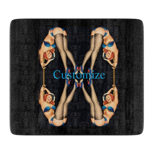 Vintage Pinups Thunder_Cove Schneidebrett (Vorderseite)