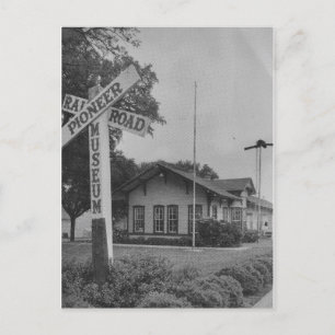 Vintage Pioneer Railroad Museum Postkarte