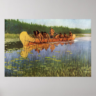 Vintage Pioniere, große Forscher von Remington Poster