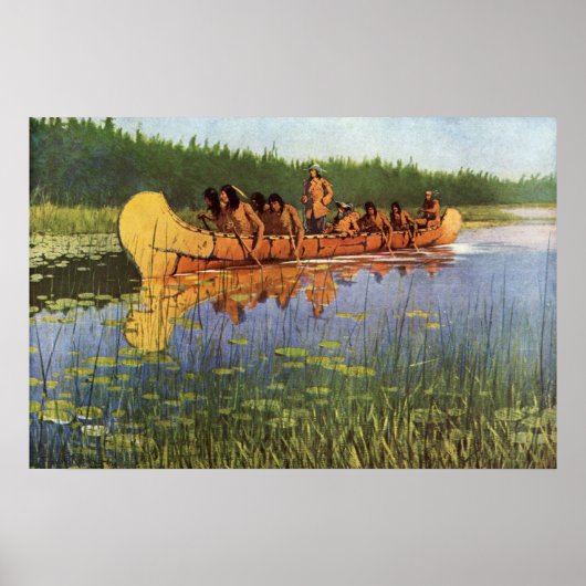 Vintage Pioniere, große Forscher von Remington Poster (Vorne)