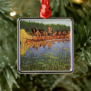 Vintage Pioniere, große Forscher von Remington Silbernes Ornament