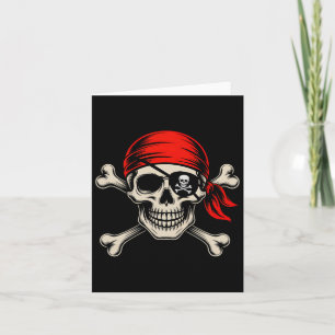 Vintage-Pirat-Halloween-Totenkopf Ndana Männer Jun Karte