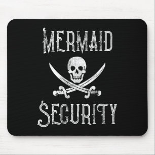 Vintage-Pirat-Meermaid-Sicherheits-Meer-Männer-Bes Mousepad