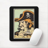 Vintage-Pirat Mousepad (Mit Mouse)