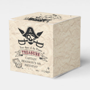 Vintage Pirate Treasure Karte Vielen Dank Geschenkschachtel