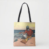 Vintage Piraten auf einer veralteten Insel Tasche (Vorderseite)
