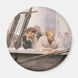 Vintage-Piraten-Brigg Covenant im Nebel von NC Wye Magnet