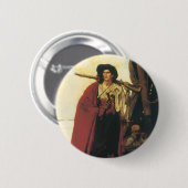 Vintage-Piraten Buccaneer war ein malerischer Burs Button (Vorne & Hinten)