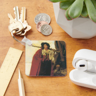 Vintage-Piraten Buccaneer war ein malerischer Burs Schlüsselanhänger