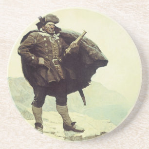 Vintage-Piraten, Captain Bill Bones von NC Wyeth Sandstein Untersetzer