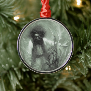 Vintage-Piraten, Captain Goldsack von Howard Pyle Silbernes Ornament