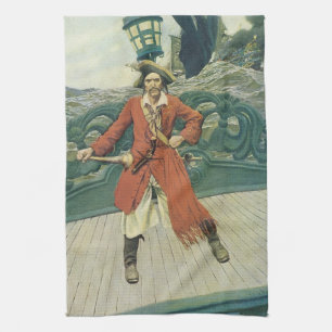 Vintage-Piraten, Captain Keitt von Howard Pyle Handtuch