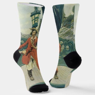Vintage Piraten, Captain Keitt von Howard Pyle Socken