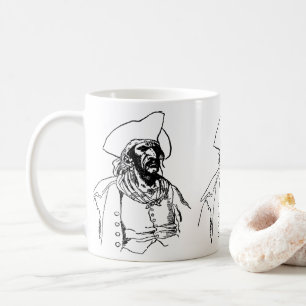 Vintage-Piraten, eine Piratenskizze von Howard Pyl Kaffeetasse
