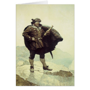Vintage-Piraten, Kapitän Bill Bones von NC Wyeth